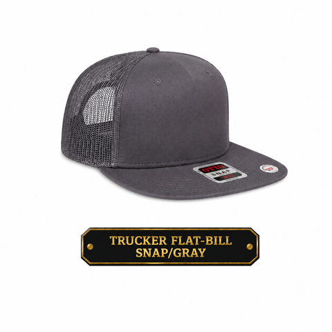 Classic Trucker Snapback - Gray